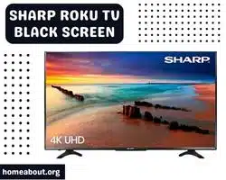 sharp roku tv black screen