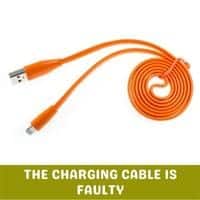 the charging cable is faulty