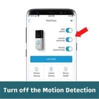 turn off the motion detection