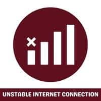 unstable internet connection