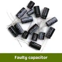 faulty capacitor
