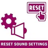 reset sound settings
