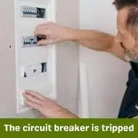 the circuit breaker is tripped