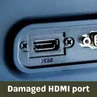 damaged hdmi port