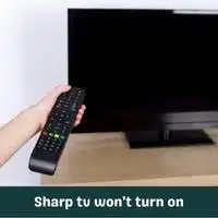 sharp tv wont turn on